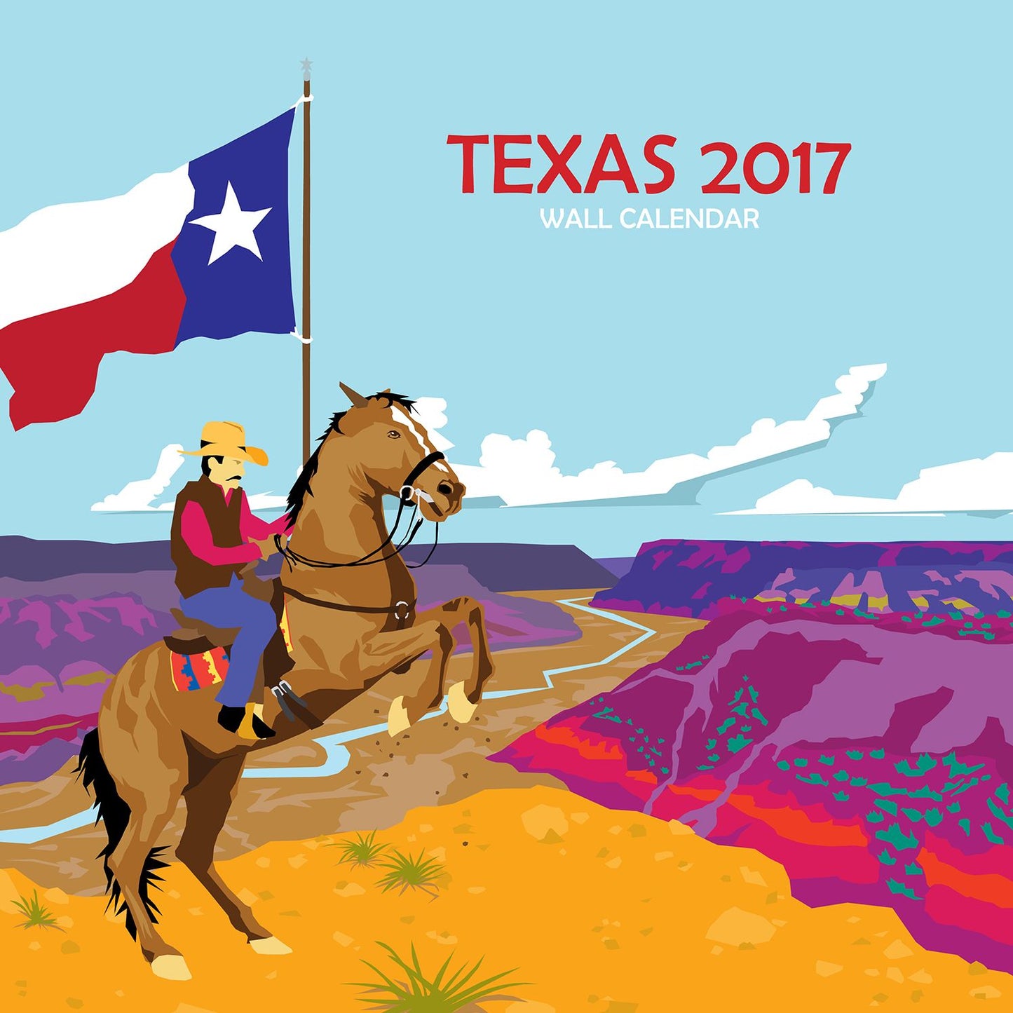2017 Texas Wall Calendar