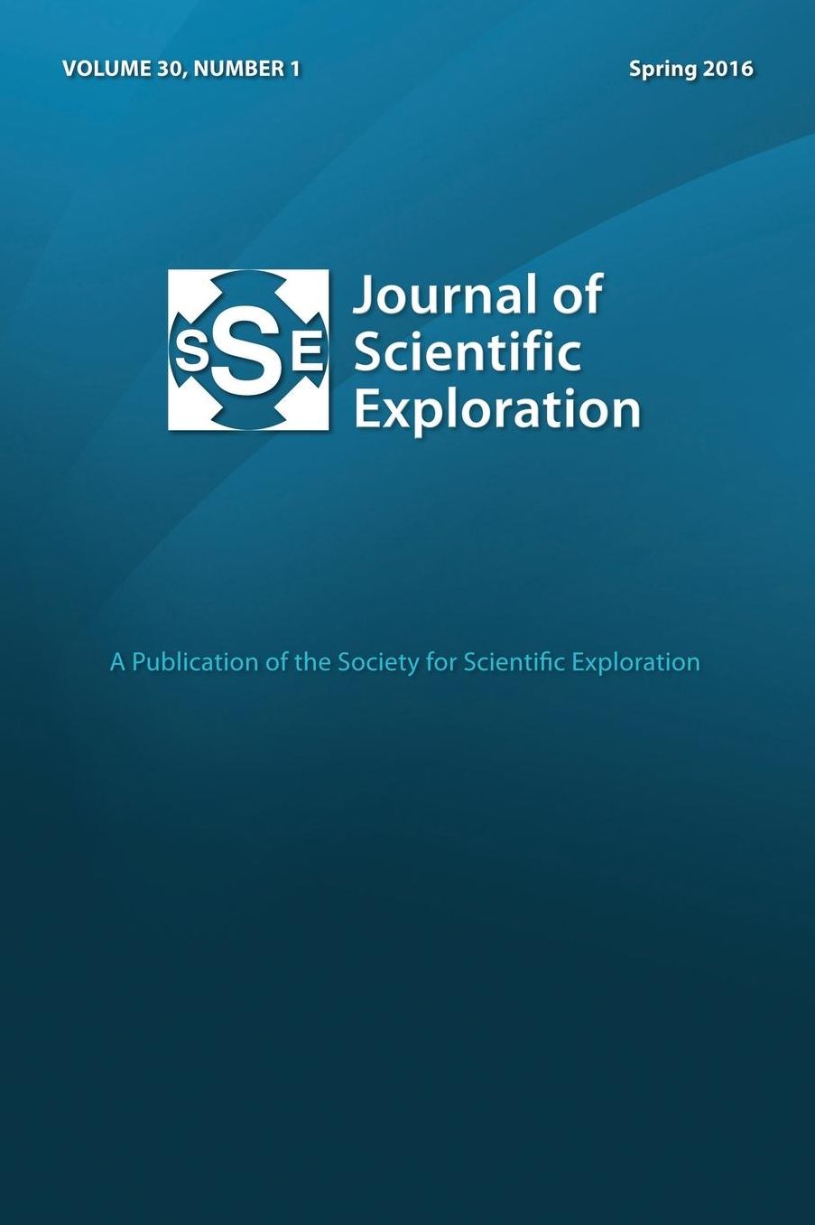 JSE 30: 1 Journal of Scientific Exploration