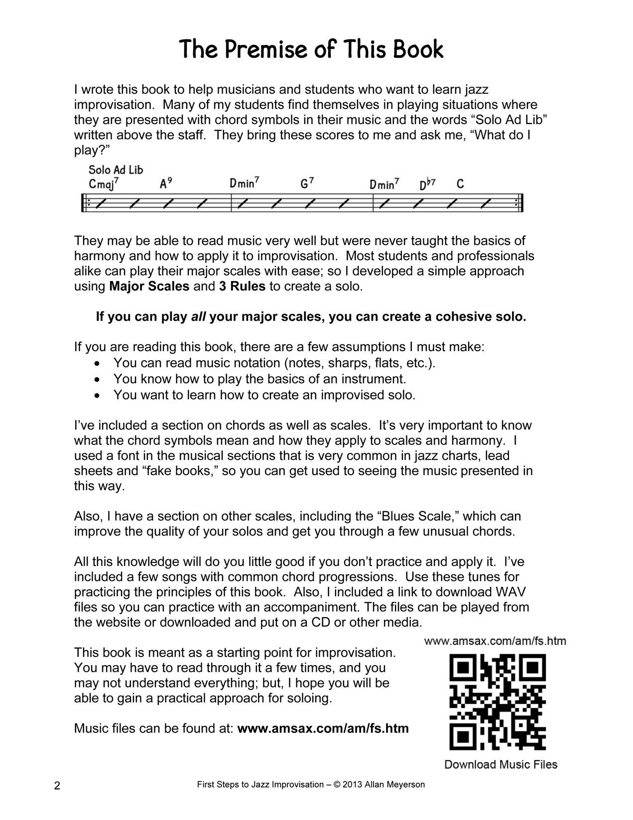 First Steps to Jazz Improvisation
