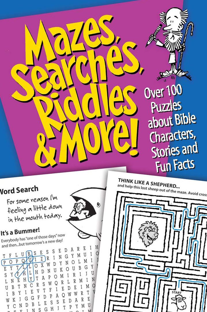 Mazes, Searches, & More: About Bible Characters, Stories and Verses