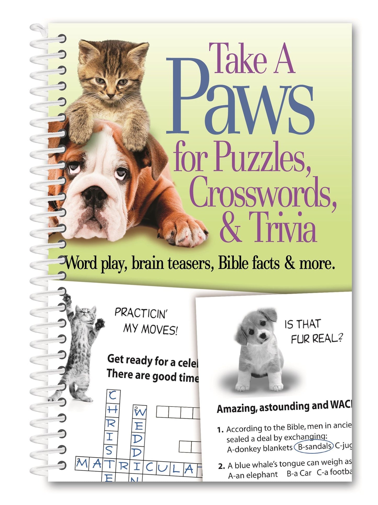 Take A Paws for Puzzles, Crosswords, & Trivia: Word Play, Brain Teasers, Bible Facts & More