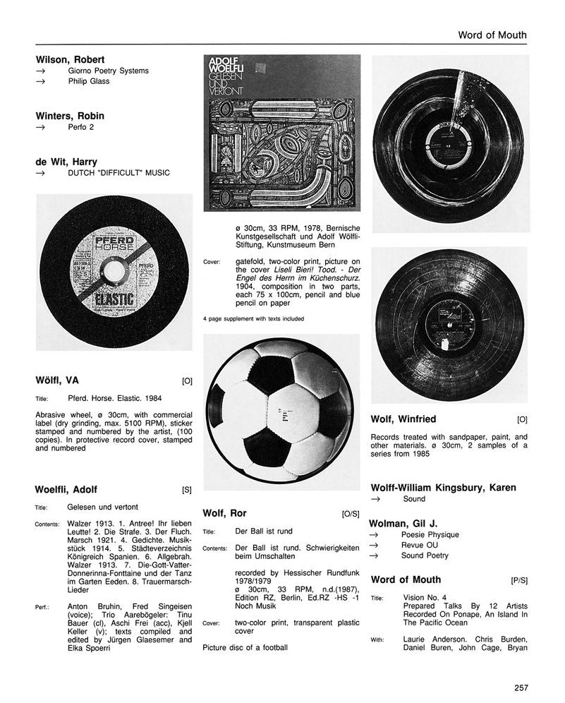 Broken Music: Artists' Recordworks