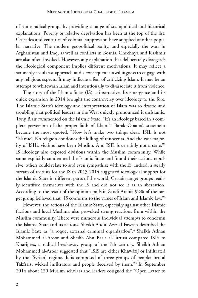 Meeting the Ideological Challenge of Islamism: How to combat modern radical Islam