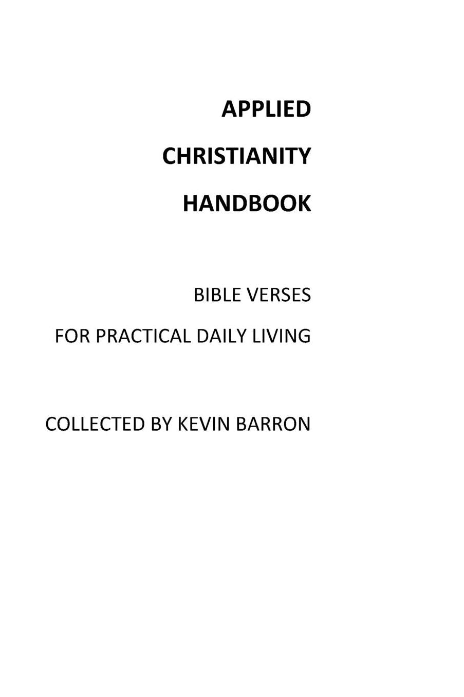 The Applied Christianity Handbook