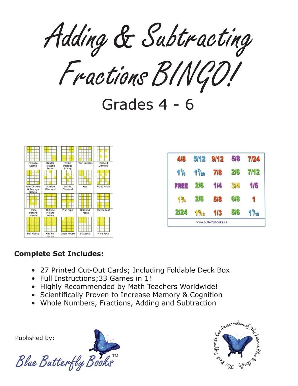 Adding & Subtracting Fractions BINGO!