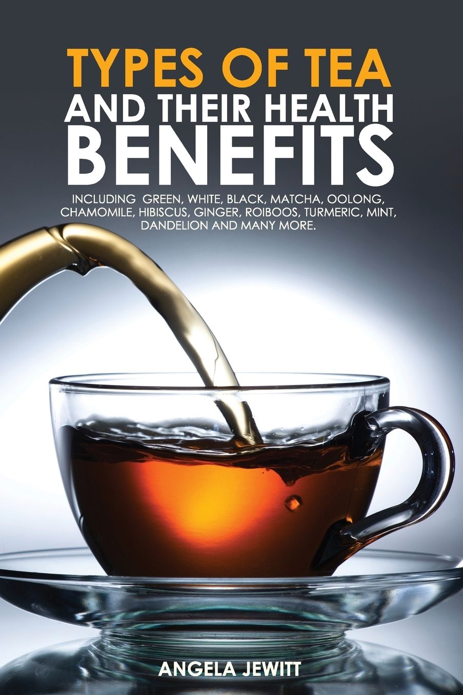 Types of Tea and Their Health Benefits Including Green, White, Black, Matcha, Oolong, Chamomile, Hibiscus, Ginger, Roiboos, Turmeric, Mint, Dandelion and many more.