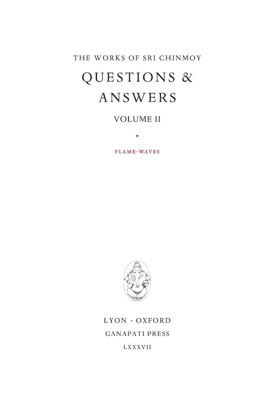 Answers II: Flame-Waves