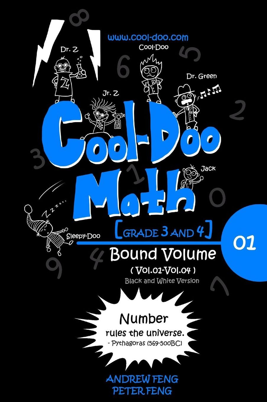 Cool-Doo Math: (Grade 3 & Grade 4) - Bound Volume 01 (Vol.01-Vol.04)