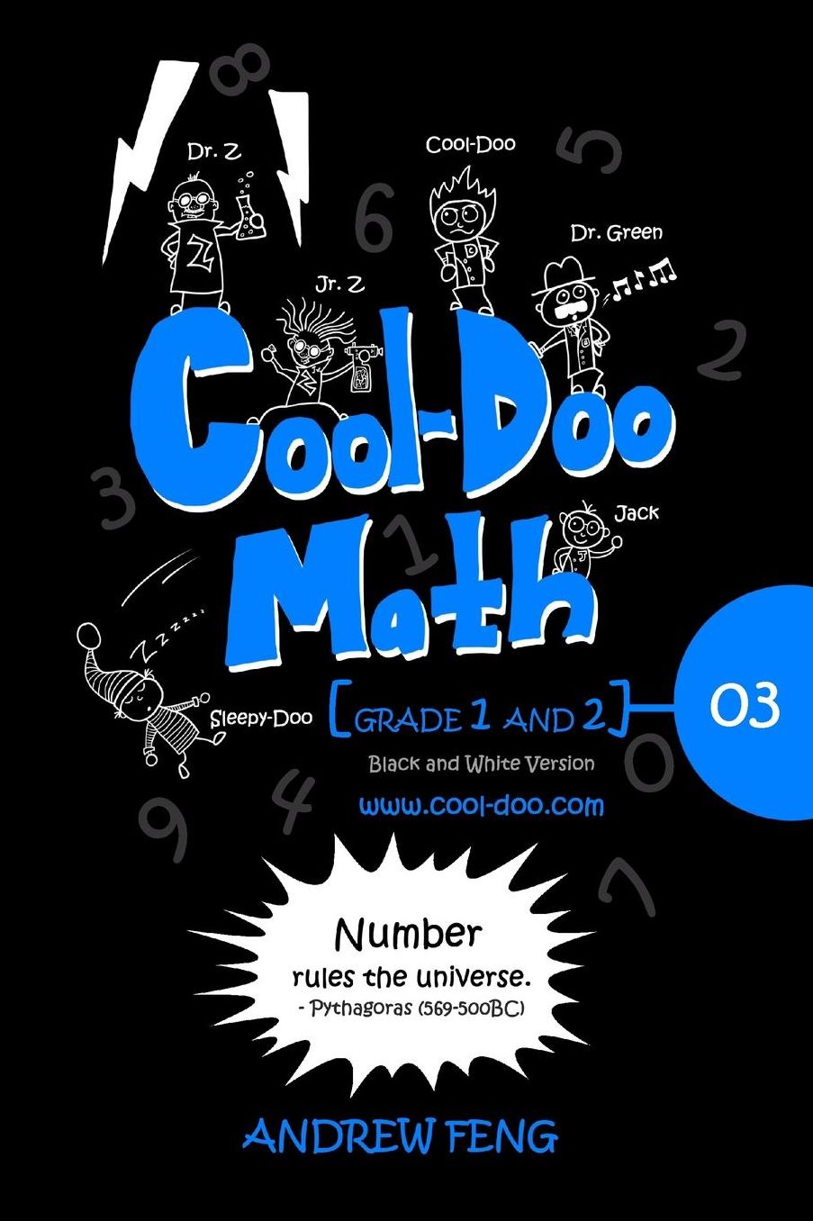 Cool-Doo Math - Grade 1&2 - Vol.03 - Black & White Version