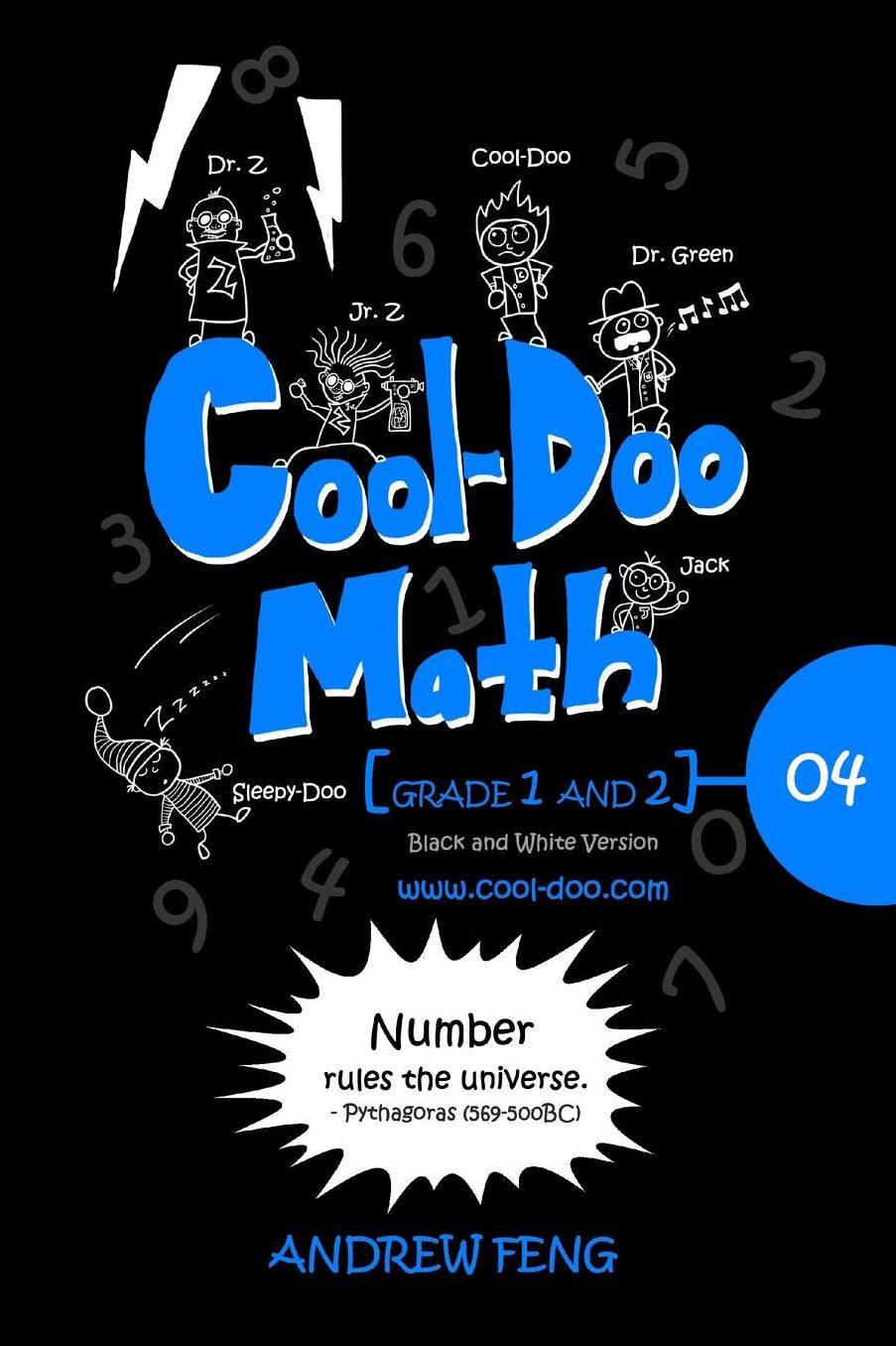 Cool-Doo Math - Grade 1&2 - Vol.04 - Black & White Version