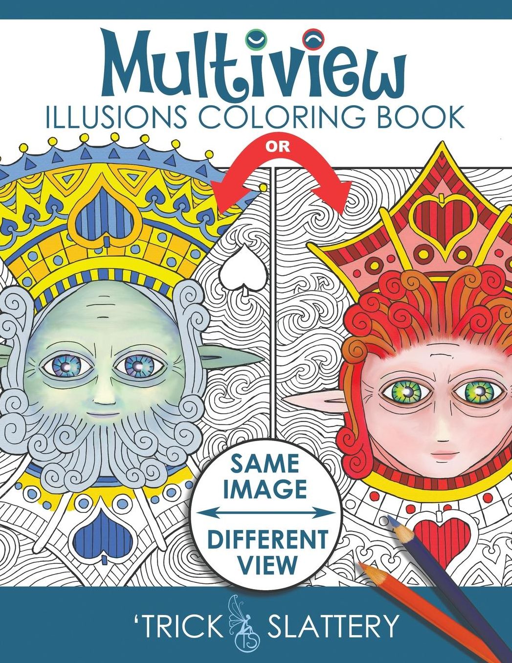 Multiview Illusions Coloring Book: Ambiguous Optical Illusion Adult Coloring Book