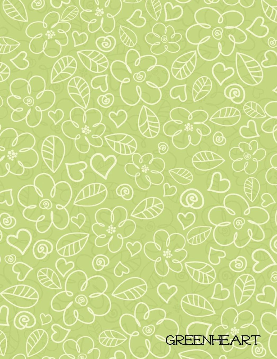 Greenheart: 300 Page Notebook with 8.5 X 11 Inch Lined Pages