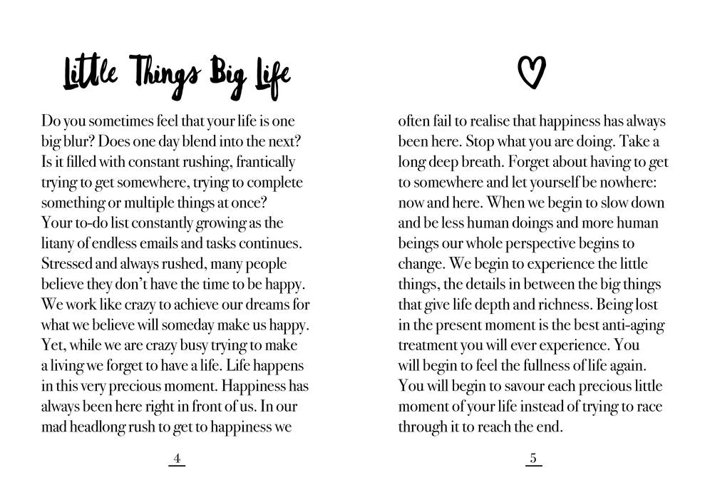 It's the Little Things: An Inspirational Book to Mindful Living