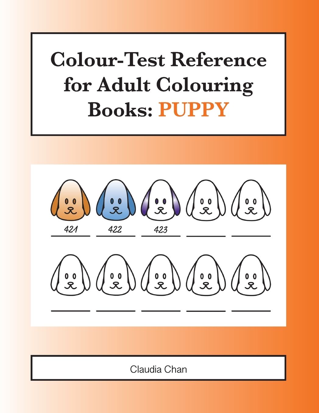 Colour-Test Reference for Adult Colouring Books: PUPPY