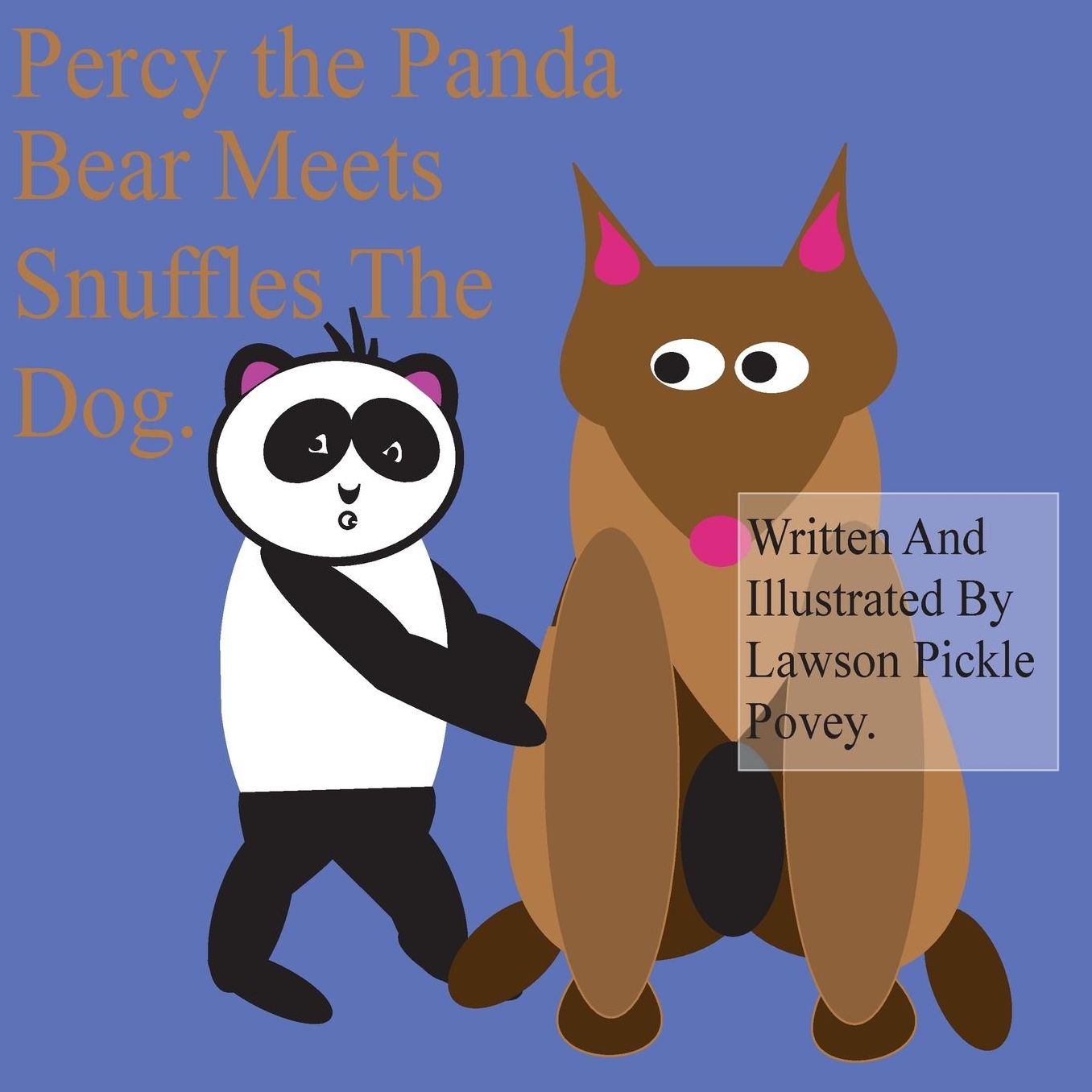 Percy the Panda Bear Meets Snuffles the Dog.