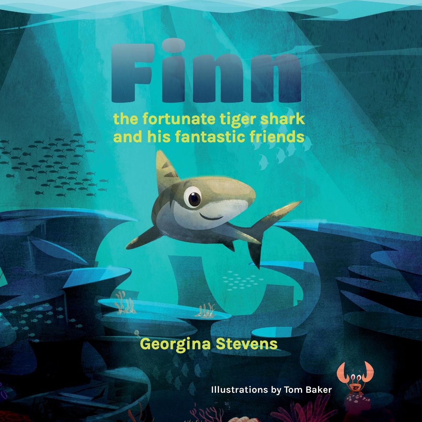 Finn the fortunate tiger shark and his fantastic friends