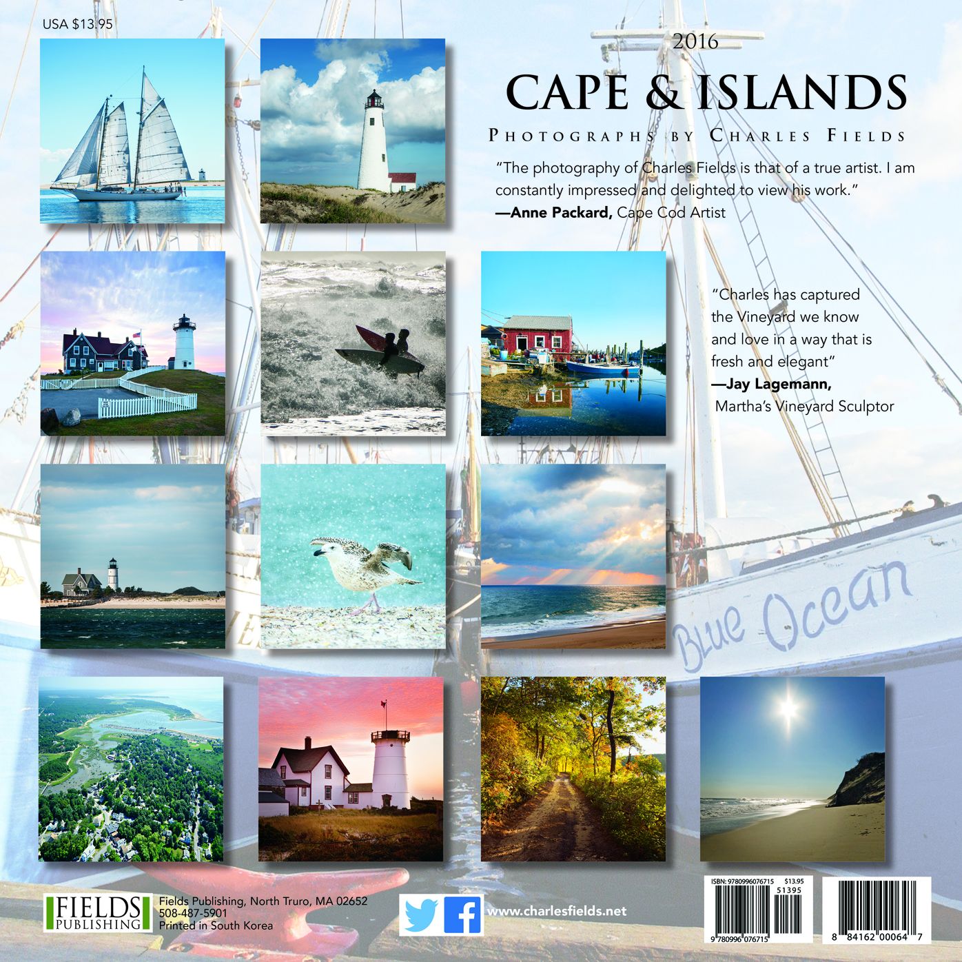 2016 Cape & Islands Wall Calendar