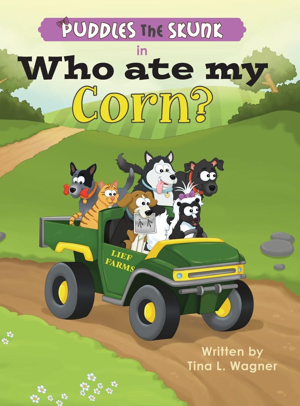 Puddles the Skunk in Who Ate My Corn?