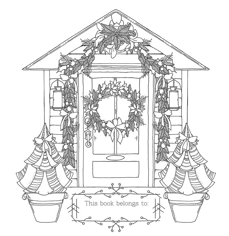 Home for the Holidays: A Hand-Crafted Adult Coloring Book