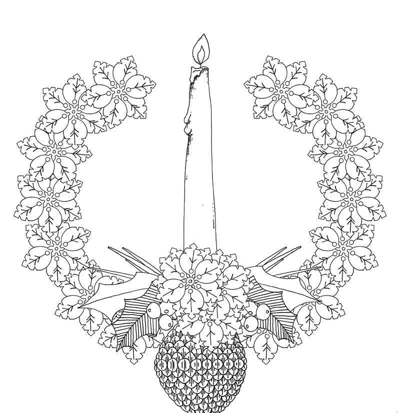 Home for the Holidays: A Hand-Crafted Adult Coloring Book