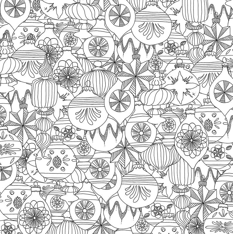 Home for the Holidays: A Hand-Crafted Adult Coloring Book
