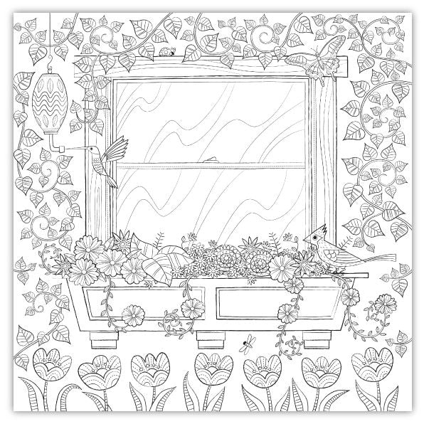 Home Sweet Home: A Hand-Crafted Adult Coloring Book