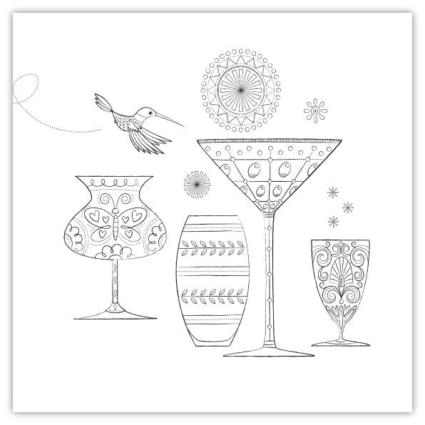 Home Sweet Home: A Hand-Crafted Adult Coloring Book