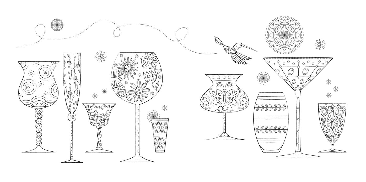 Home Sweet Home: A Hand-Crafted Adult Coloring Book