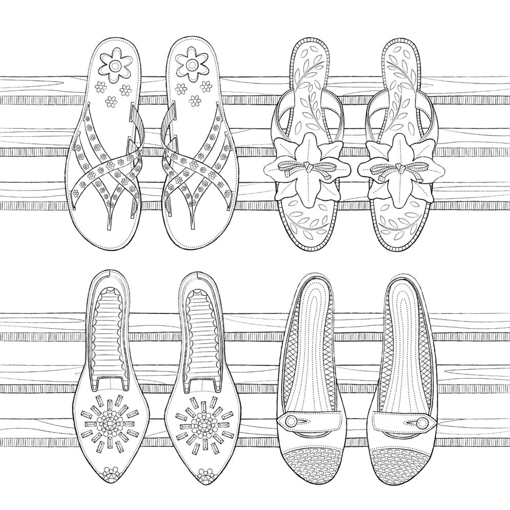 Home is Where the Heart Is: A Hand-Crafted Adult Coloring Book