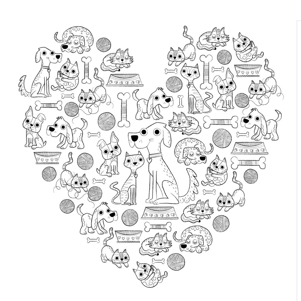 Home is Where the Heart Is: A Hand-Crafted Adult Coloring Book