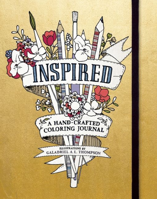Inspired: A Hand-Crafted Coloring Journal