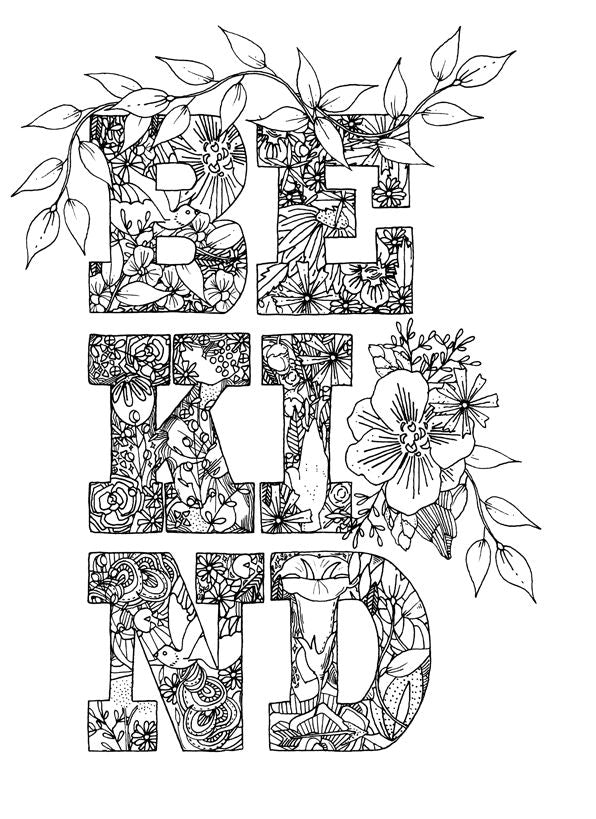 Inspired: A Hand-Crafted Coloring Journal
