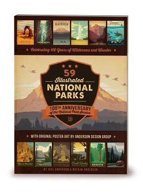 59 Illustrated National Parks: 100th Anniversary of the National Park Service