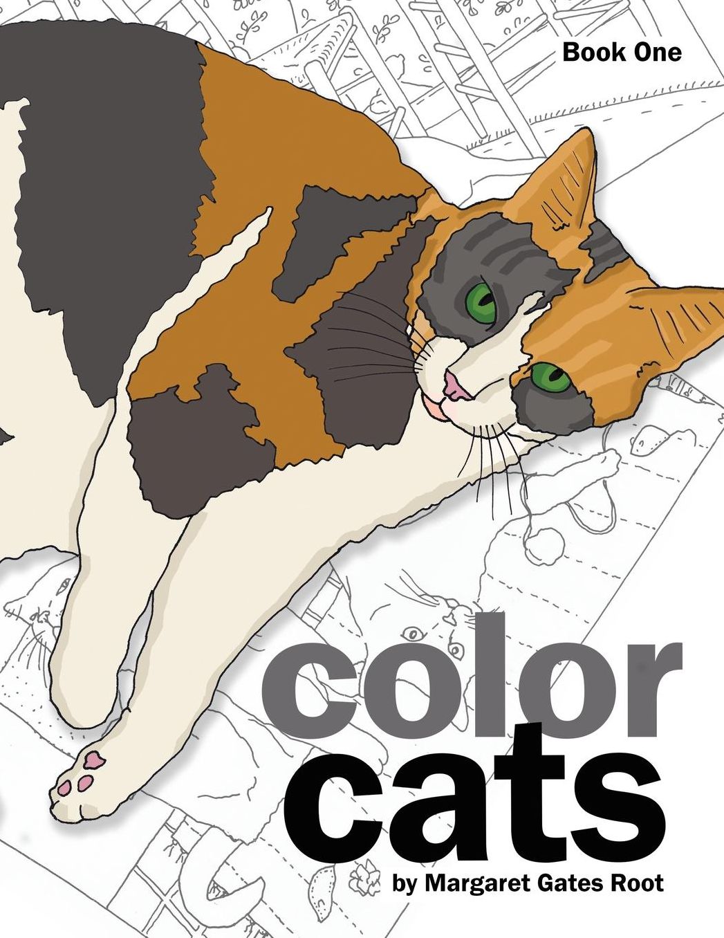 Color Cats Book One: Coloring Pages for Adults