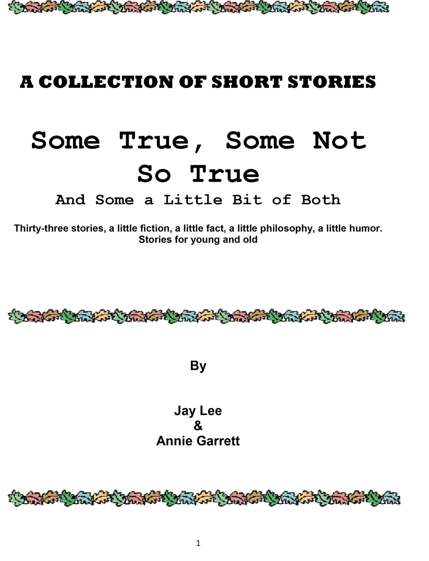 A Collection of Short Stories