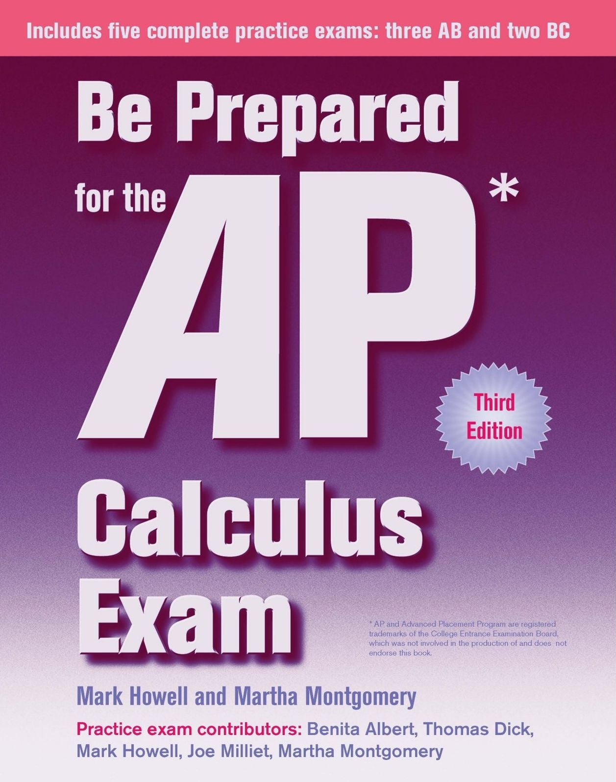 Be Prepared for AP Calculus Examination