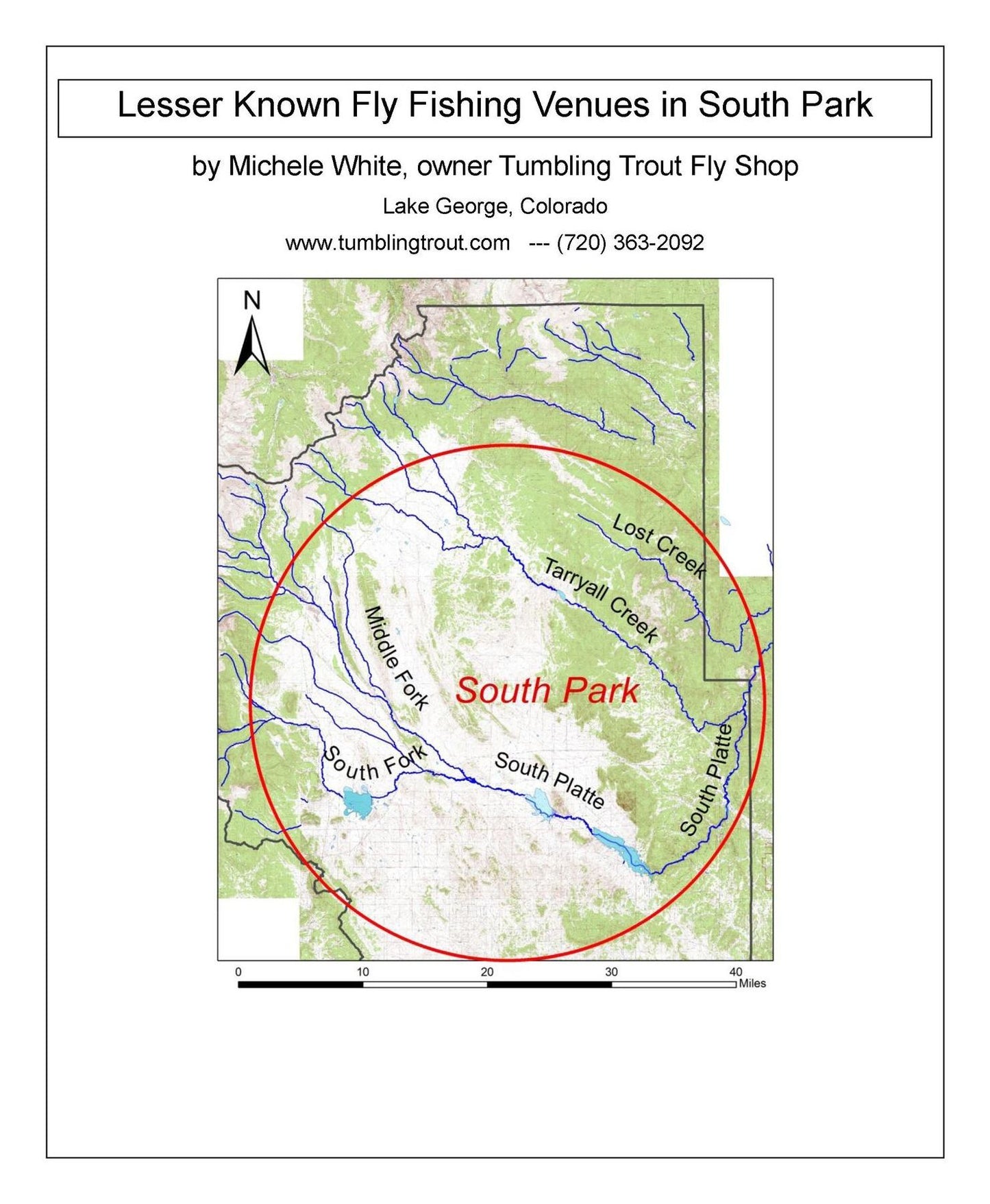 Lesser Known Fly Fishing Venues in South Park, Colorado: Every Public Access in South Park Basin outside of the Dream Stream and Eleven Mile Canyon