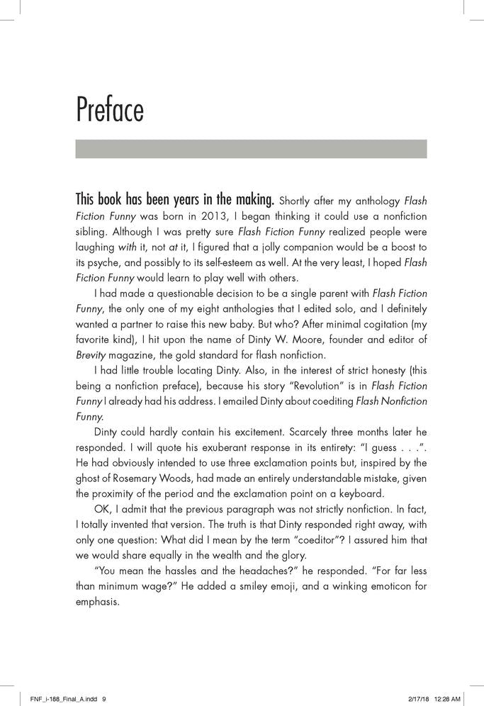 Flash Nonfiction Funny: 71 Very Humorous, Very True, Very Short Stories