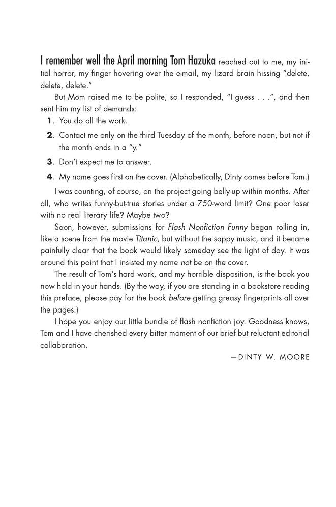 Flash Nonfiction Funny: 71 Very Humorous, Very True, Very Short Stories