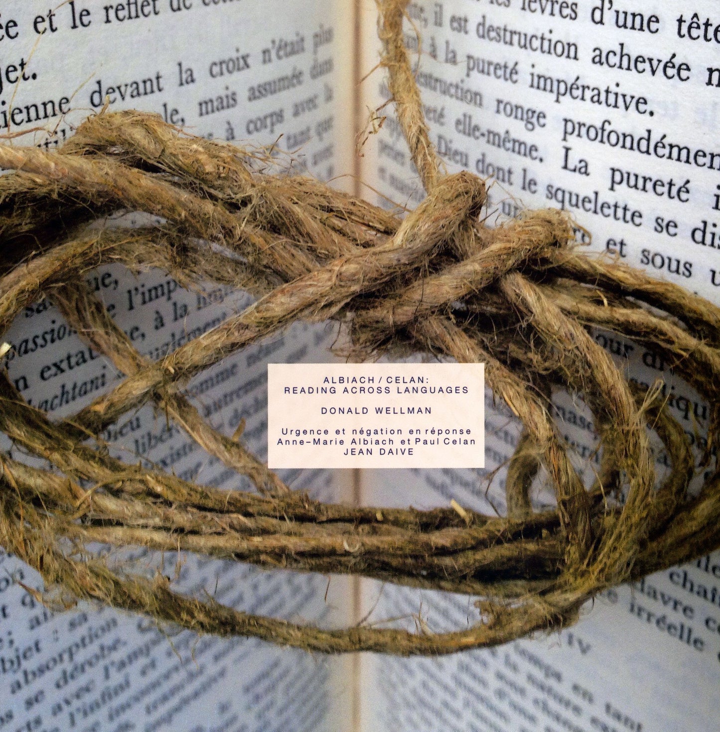 Albiach / Celan : Reading Across Languages