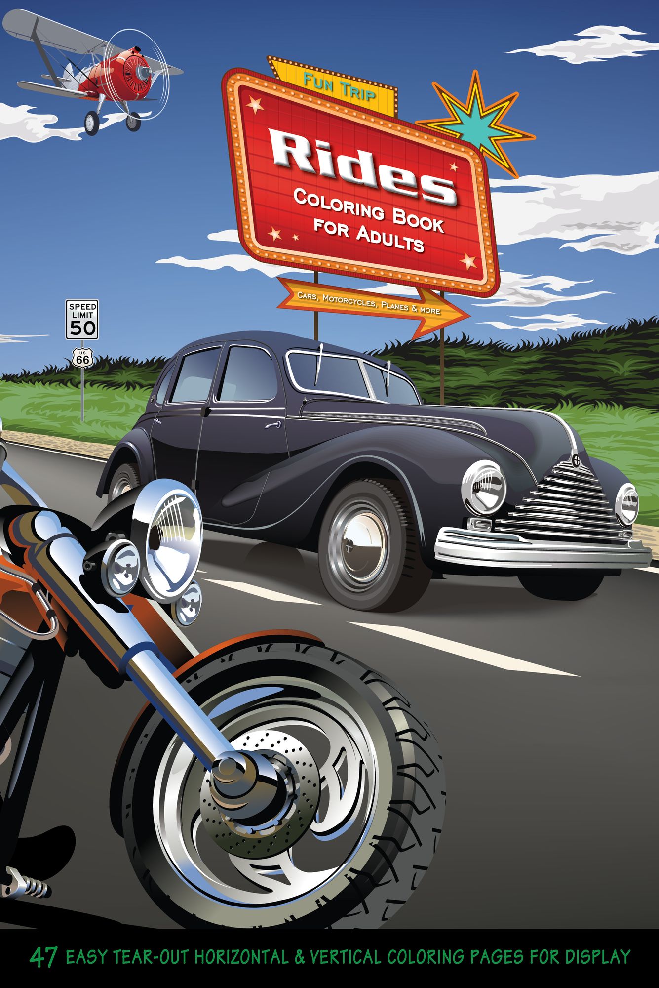 Rides: Coloring Book for Adults