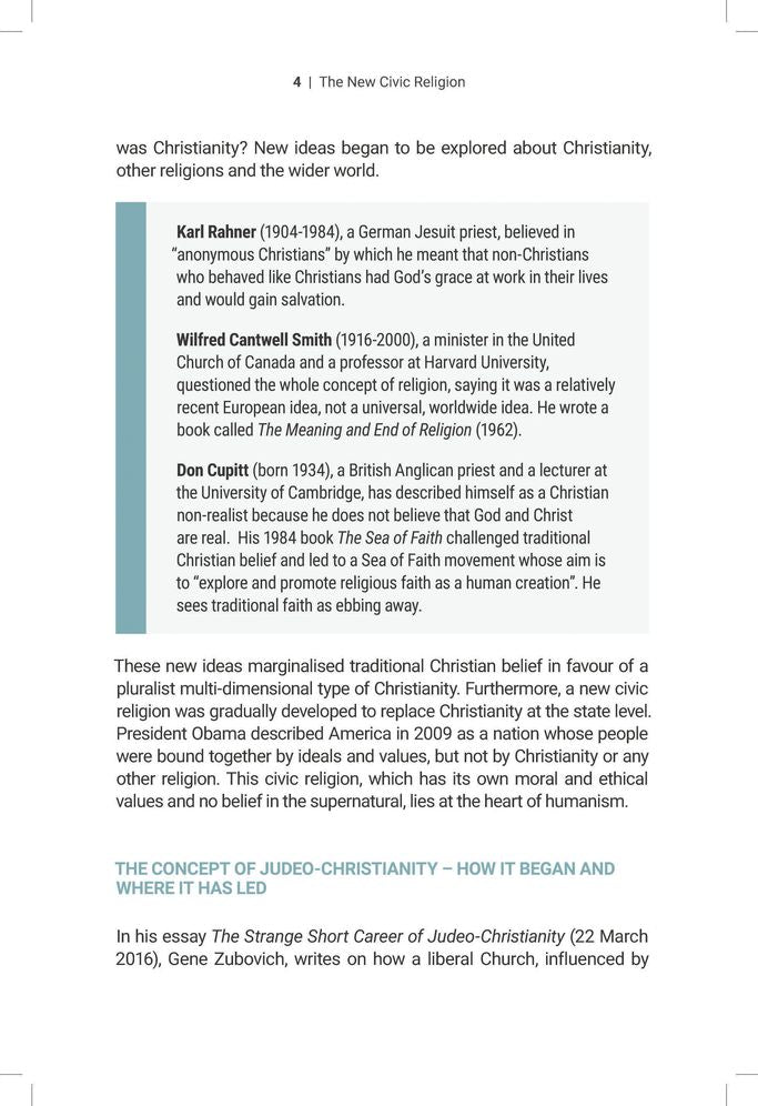 The New Civic Religion: Humanism and the Future of Christianity
