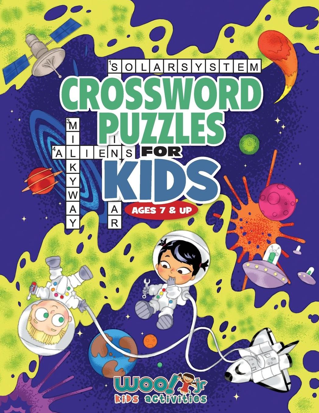 Crossword Puzzles for Kids Ages 7 amp; Up: Reproducible Worksheets for Classroom amp; Homeschool Use (Woo! Jr. Kids Activities Books)