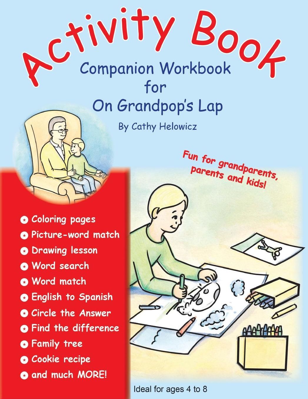 Activity Book, Companion Workbook for On Grandpop's Lap