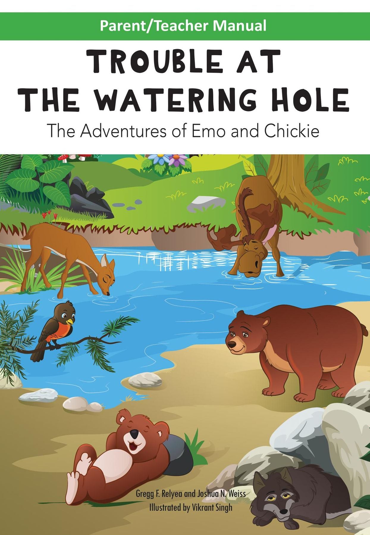 Parent/Teacher Manual for TROUBLE AT THE WATERING HOLE Children's Book