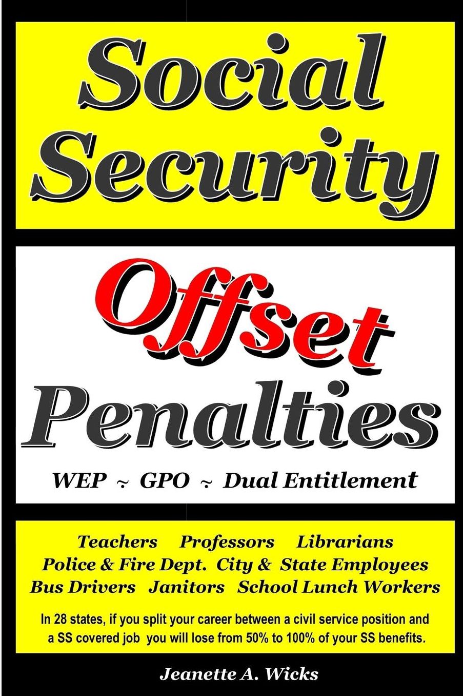 Social Security Offset Penalties: WEP GPO DUAL ENTITLEMENT