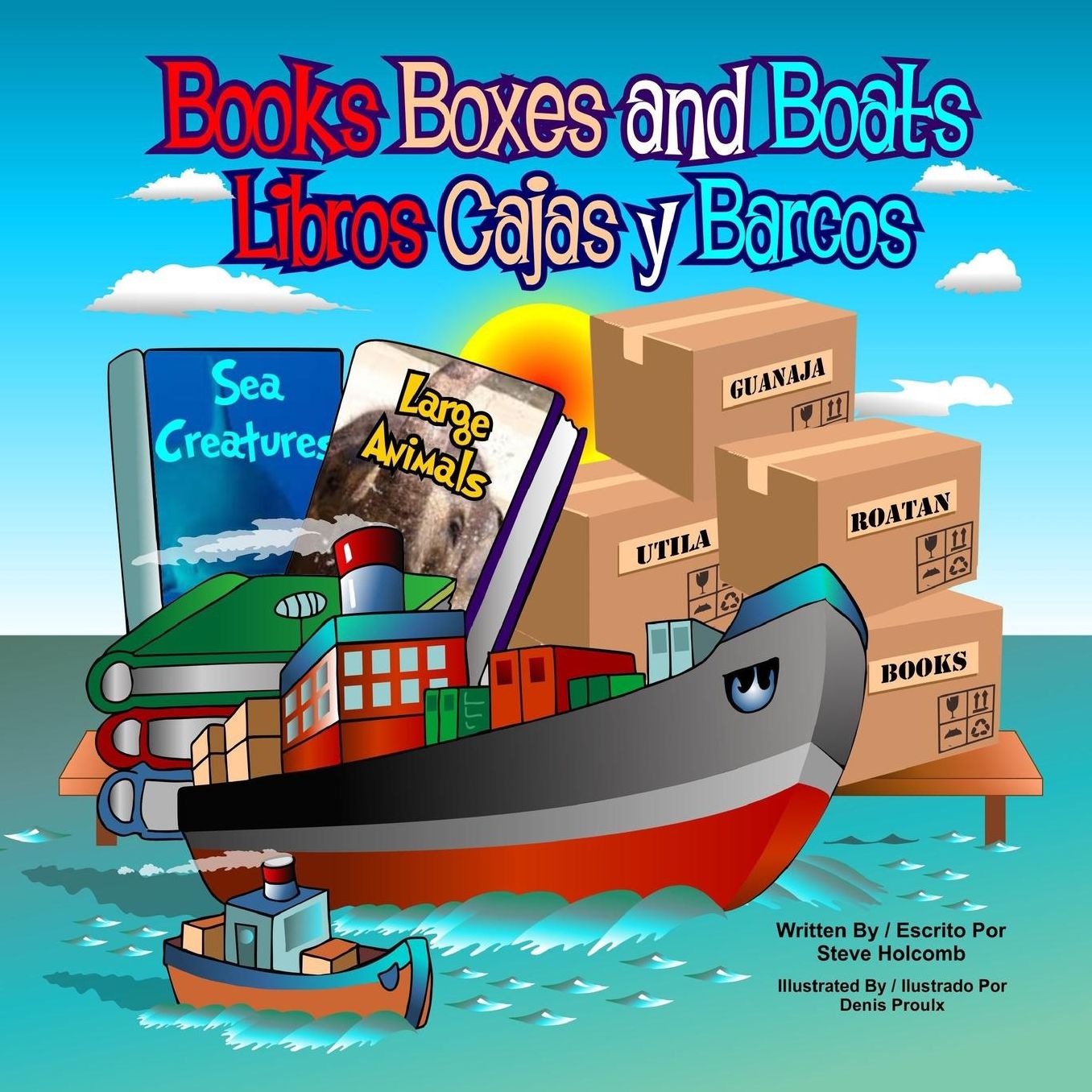 Books Boxes and Boats: Libros Cajas y Barcos