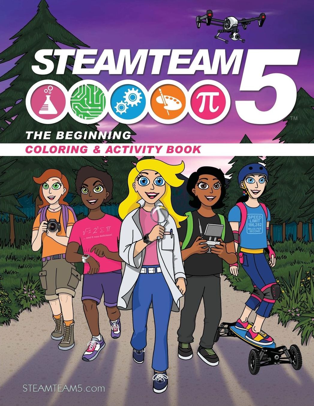 STEAMTEAM5: STEM/STEAM Coloring & Activity Book