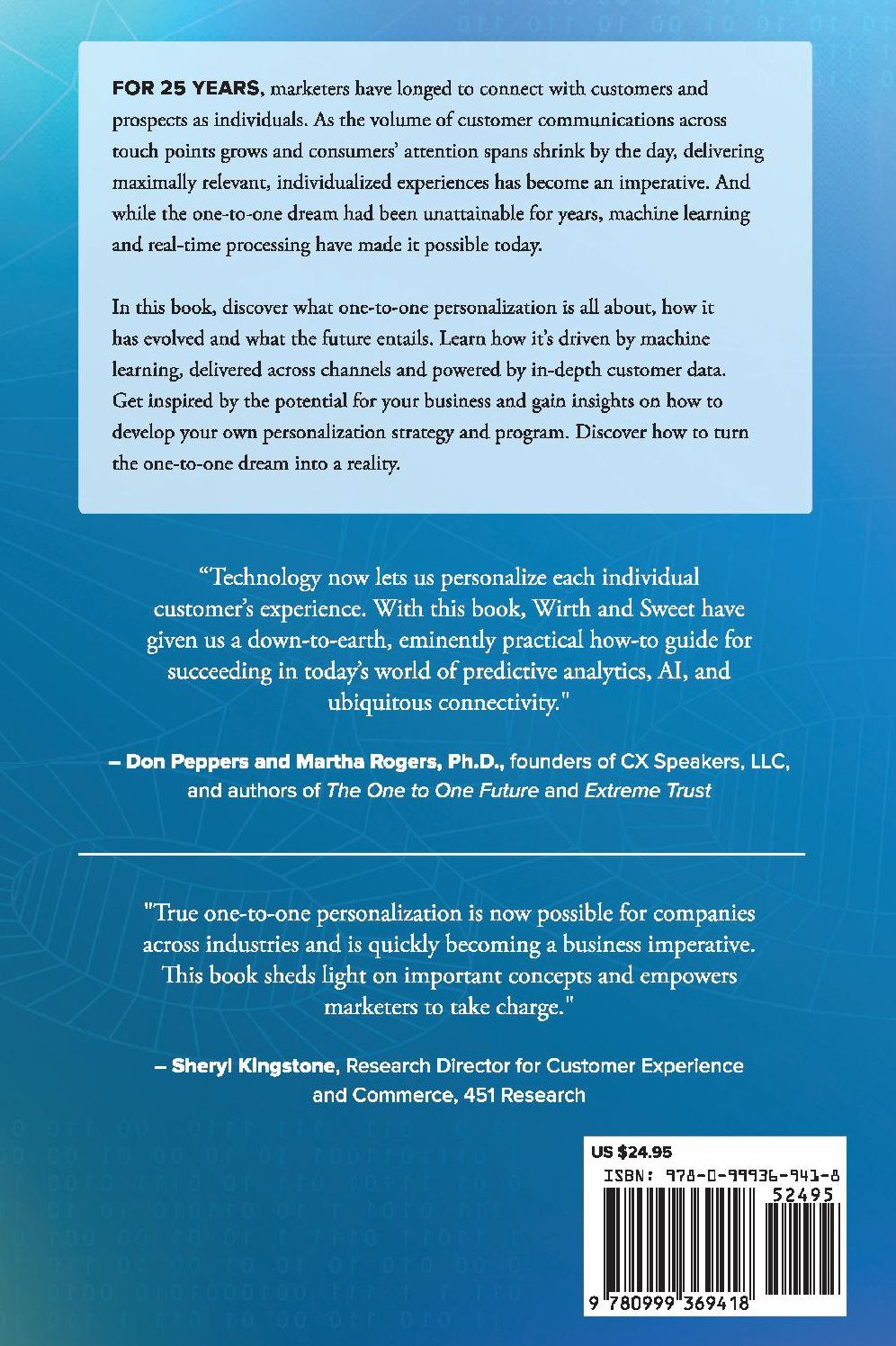One-to-One Personalization in the Age of Machine Learning: Harnessing Data to Power Great Customer Experiences