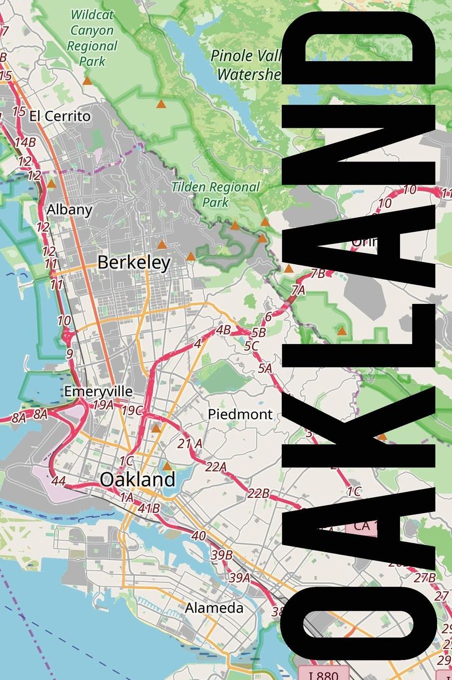 Oakland: 6x9 blank lined journal